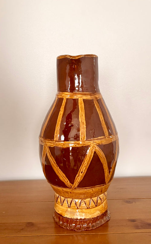 Earthenware Jug with trail decoration